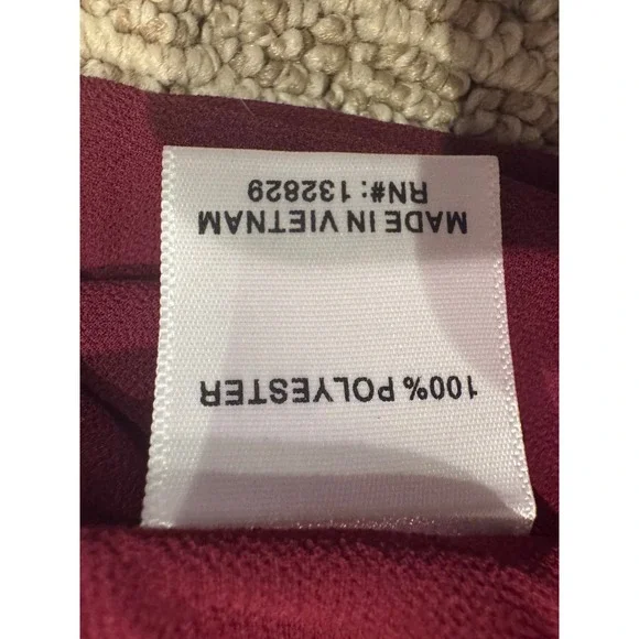 Lovers and Friends Burgundy Strapless Ruched Maxi Dress Wine Bridesmaid Gown L - Picture 8 of 9